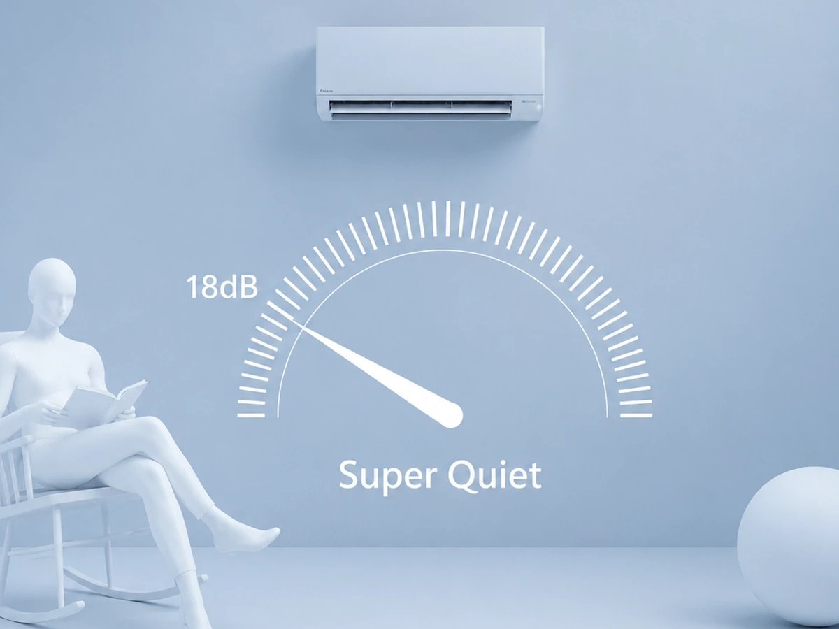 Λειτουργία Super Quiet 18 dB της σειράς Haier Revive Plus